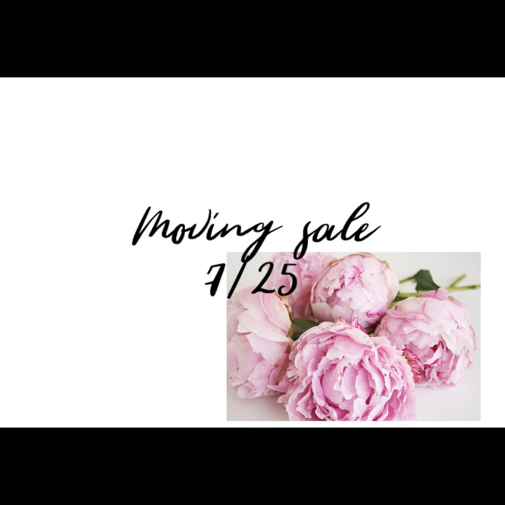 Moving sale